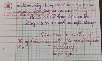 Bài văn tả mẹ đạt 9 điểm gây 'sốt' mạng, tinh tế nhất là lời phê của giáo viên