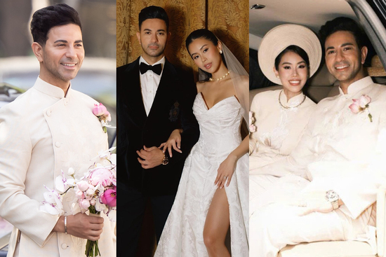 'Bóc' loạt phụ kiện giá bạc tỷ chồng Tây đeo trong siêu đám cưới với rich kid Tiên Nguyễn