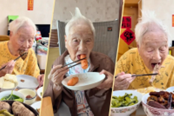 Bí quyết sống thọ của cụ bà 100 tuổi vẫn đam mê ăn uống, thích trà sữa, kem