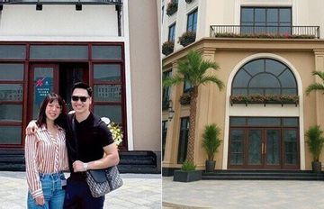 Choáng ngợp trước biệt thự mới toanh của vợ chồng Mạnh Trường