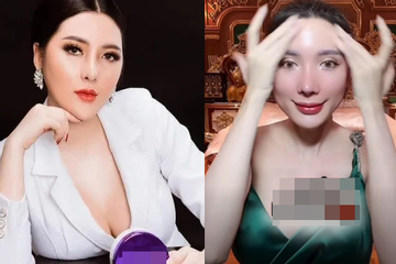 'Đứng hình' diện mạo hiện tại của Ngân Collagen trong clip 'quay lén' bằng cam thường