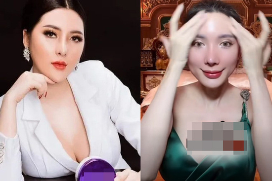 'Đứng hình' diện mạo hiện tại của Ngân Collagen trong clip 'quay lén' bằng cam thường