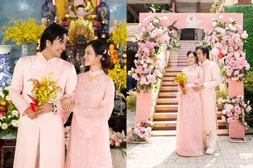 Nam diễn viên đình đám Vbiz và bà xã kém 16 tuổi tổ chức Lễ Hằng thuận