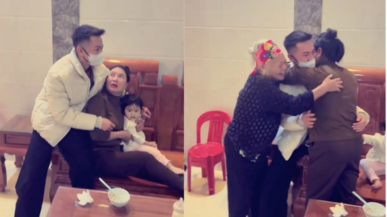 Clip mẹ bật khóc khi con trai đi Nhật 4 năm bỗng về lén ôm mình gây xúc động