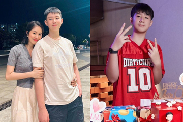 Con trai Lê Phương 13 tuổi vượt mốc 1m8, cao đụng trần nhà, ngoại hình chuẩn soái ca