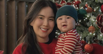 Khoảnh khắc quý tử gần 8 tháng tuổi nhà MC Mai Ngọc đón Giáng sinh đầu tiên