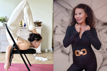Mẹ Hồ Ngọc Hà tuổi U70 gây sốc với động tác yoga khó, làm chậm quá trình lão hóa