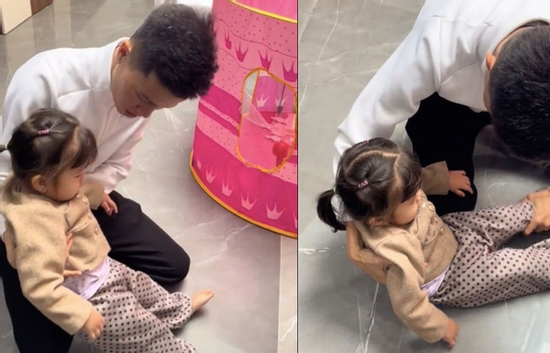 Clip bé gái 3 tuổi giả vờ ngất xỉu để tránh bị phạt thu hút gần 3 triệu lượt xem