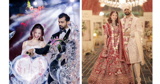 Con gái Hoa hậu Việt Nam 1990 xinh đẹp trong lễ cưới truyền thống Việt Nam và Ấn Độ