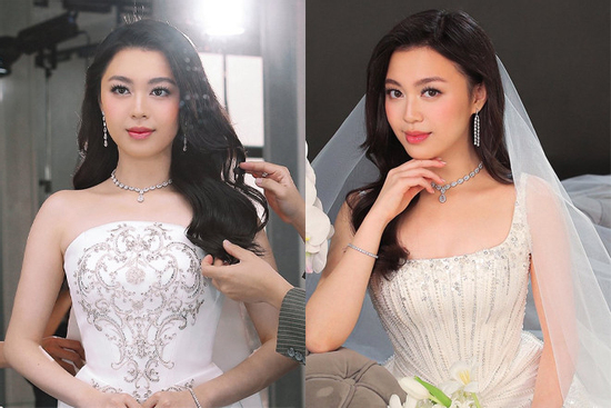 6 bộ váy cưới đắt đỏ tiểu thư gia tộc nghìn tỷ mặc trong hôn lễ với thiếu gia Phan Hoàng