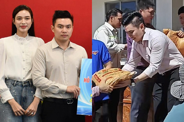 Chồng Đỗ Thị Hà lộ diện sau đám cưới, thái độ khi đi từ thiện gây chú ý