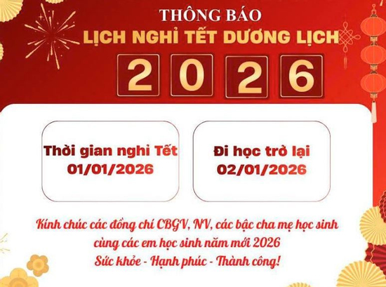 Rối bời cảnh lịch nghỉ Tết dương của học sinh 'vênh nhau'