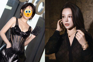 Không thể nhận ra nhan sắc của 'chị đẹp' Huyền Baby bị chụp lén