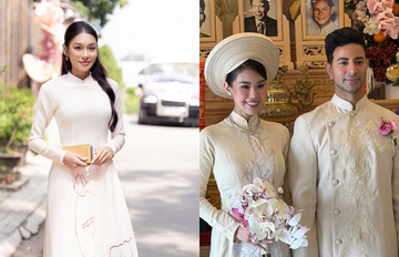 Á hậu Thảo Nhi Lê xuất hiện rạng rỡ trong ngày trọng đại của Tiên Nguyễn