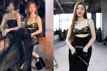 Hòa Minzy 'chấp' mọi Hoa hậu, người mẫu với đôi giày 'cà kheo' 25 cm