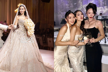 Hai bộ váy cưới giá bạc tỷ giúp cô dâu Tiên Nguyễn hóa công chúa đời thực