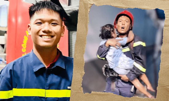 Anh lính cứu hỏa bế bé gái thoát khỏi đám cháy kể lại 7 phút giành lại sự sống cho cả một gia đình