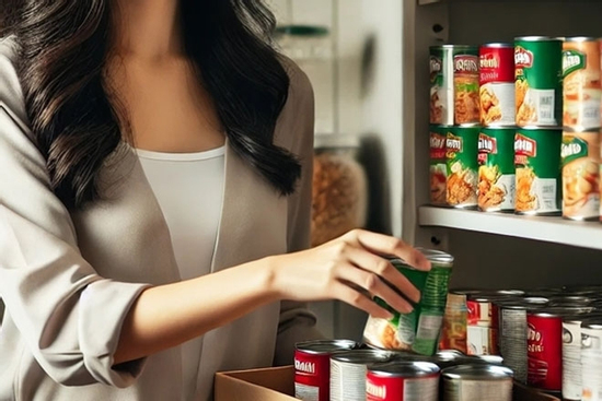 Mẹo xếp đồ hộp trong tủ đựng thức ăn cho gọn, tiết kiệm không gian
