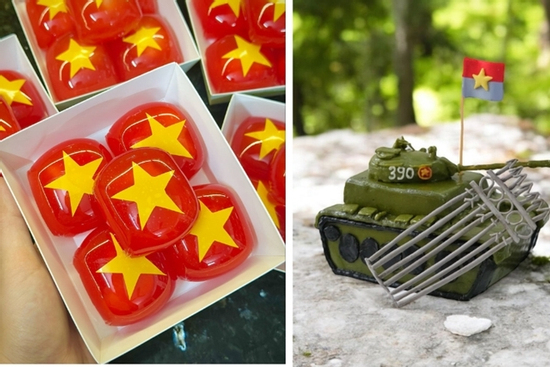 Những chiếc bánh handmade mang đậm tinh thần yêu nước dịp 30/4
