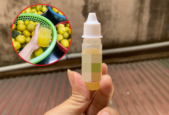 Nhỏ nước cốt chanh vào mắt, mũi, tai trị