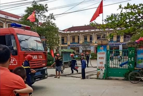 Rò rỉ khí gas tại trường mầm non ở Thái Bình, hơn 200 cô trò sơ tán