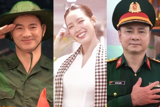 NSND Xuân Bắc, Tự Long và dàn sao Việt bắt trend 'Yêu Việt Nam'