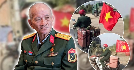 Cựu binh U80 chạy xe máy 1.300km vào TP.HCM: 'Tôi đi ngắm hoà bình đất nước'