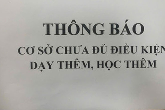 5 giáo viên ở Hà Nội bị kiểm điểm do vi phạm dạy thêm, dừng hoạt động trung tâm