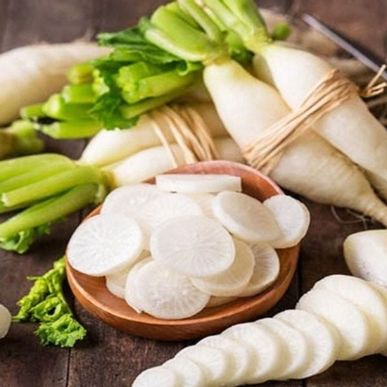 Loại củ trắng tinh ví như 