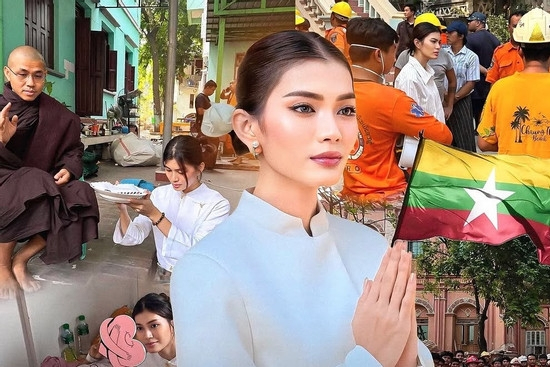 Dàn hoa hậu Myanmar chung tay hỗ trợ người dân sau trận động đất lịch sử