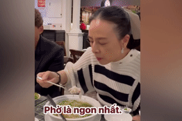 Madam Pang gật gù khen phở gà sân bay Nội Bài, muốn 'gói mang về'