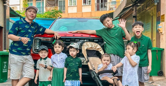9X TPHCM sinh 7 con, kể chuyện thú vị khi rèn con tự lập