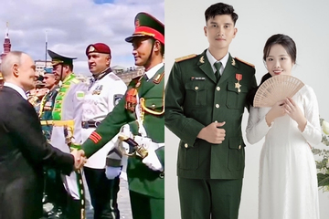 Chàng trai Việt má lúm được bắt tay Tổng thống Nga tạo nên khoảnh khắc 