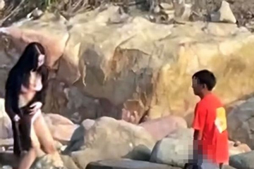 Người đàn ông có hành vi biến thái trước mặt cô gái trẻ ở bờ biển Nha Trang gây phẫn nộ