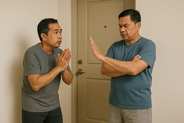 Hàng xóm bên trái cấm sửa nhà ban ngày, hàng xóm bên phải cấm làm ban đêm