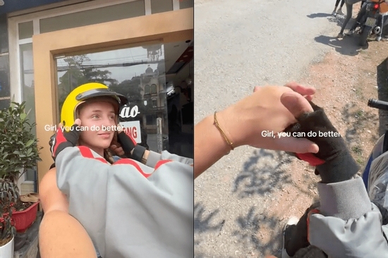 Cô gái Tây khoe gặp 