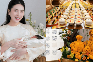 MC Mai Ngọc tổ chức tiệc đầy tháng hoành tráng cho con, để lộ mối quan hệ với nhà chồng