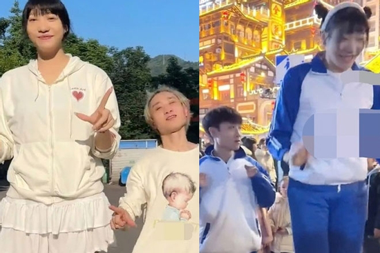 Chàng trai 1,68 m yêu cô gái cao 2,2m gây 