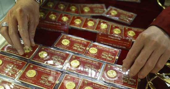 Giá vàng bật tăng