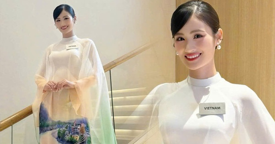Miss World 2025: Ý Nhi diện áo dài nổi bật, đón tin vui vào Top phần thi Tài năng