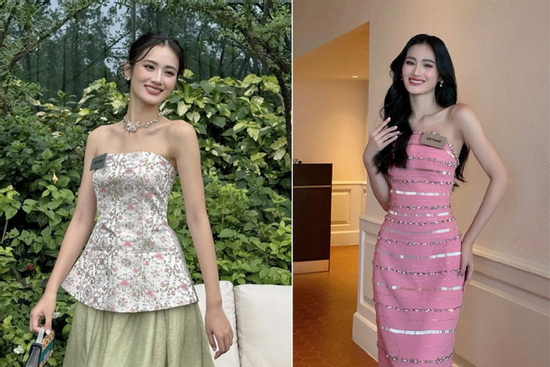 Miss World 2025: Hoa hậu Ý Nhi khoe bờ vai mắc áo đẹp tựa Jennie BLACKPINK