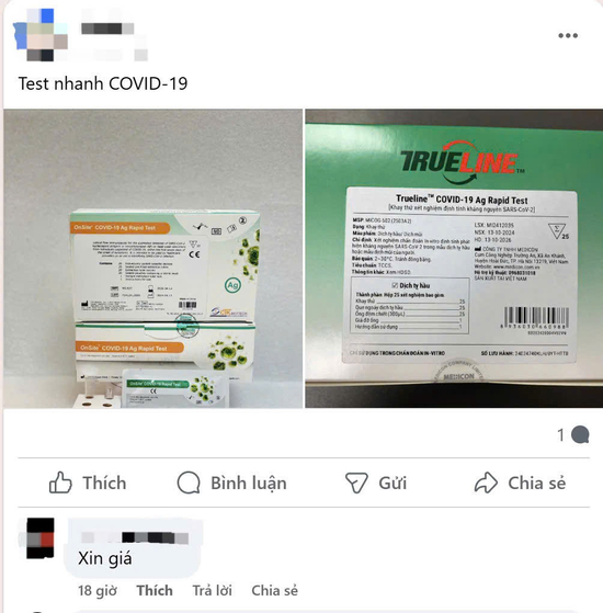 Kit test, thuốc trị COVID-19 trôi nổi bán tràn lan trên mạng