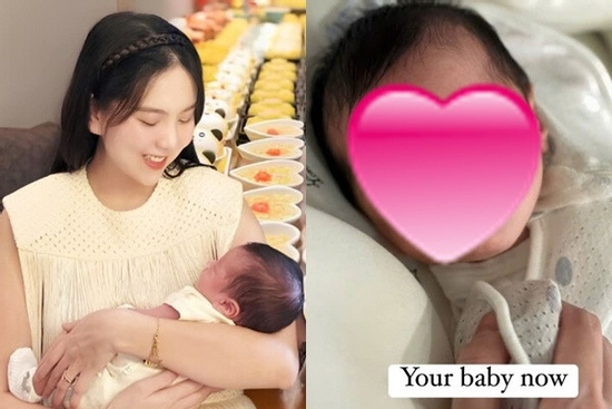 Mai Ngọc lần đầu khoe cận mặt quý tử Panda, giống bố hay mẹ nhiều hơn?