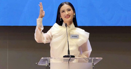 Miss World 2025: Thi hùng biện bằng tiếng Anh, Ý Nhi gây bất ngờ
