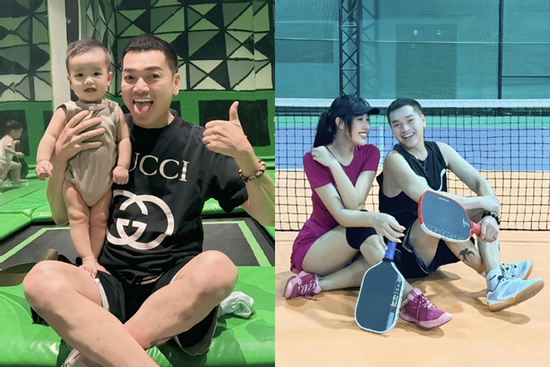 'Bố bỉm sữa' U70 Vbiz đi cổ vũ bạn gái 9X thi pickleball khiến khán giả sốc vì quá trẻ