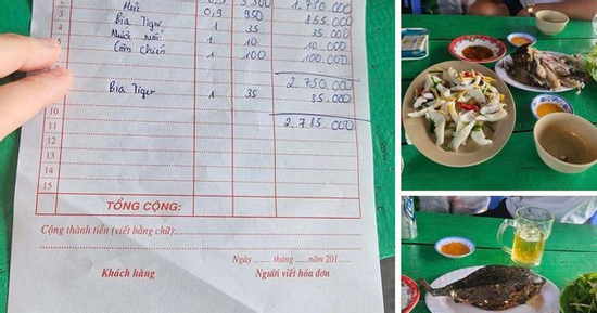 Mạng xã hội lại dậy sóng với hoá đơn thể hiện “cá bò hòm 3,5 triệu đồng/kg” ở Nha Trang