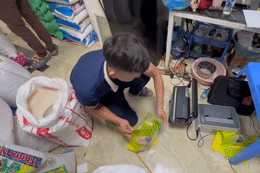Công an Hà Nội công bố hình ảnh hơn 17 tấn gạo 'ngon nhất thế giới' bị làm giả