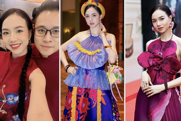 Váy áo cách tân được Đinh Ngọc Diệp tích cực lăng xê