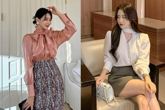 Kiểu áo blouse điệu đà giúp bạn có diện mạo hút hồn
