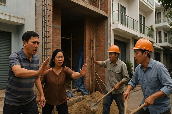 Xây nhà 2 năm không xong vì bị hàng xóm làm khó, tôi chỉ còn thiếu nước quỳ lạy